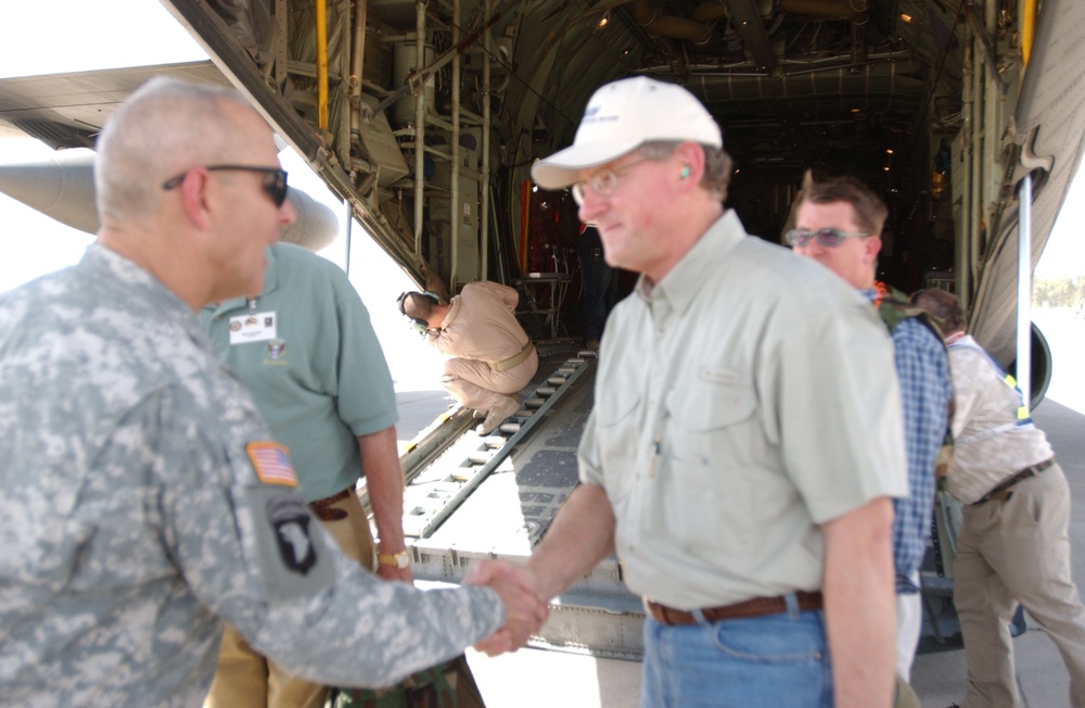 Congressional delegation visits FOB Marez