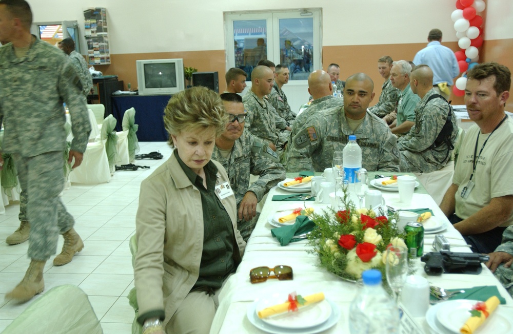 Congressional delegation visits FOB Marez