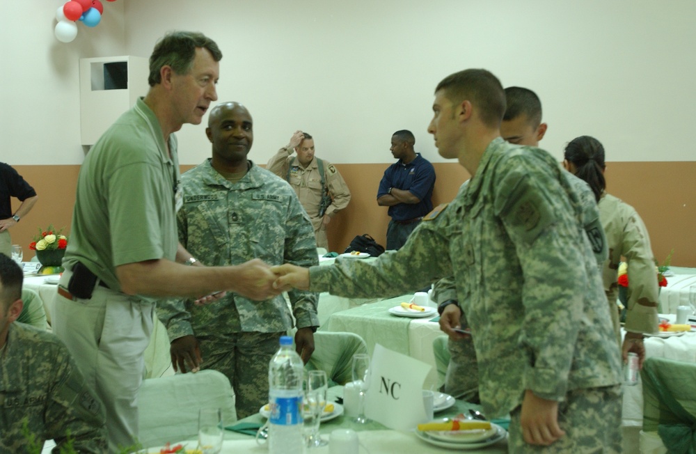 Congressional delegation visits FOB Marez