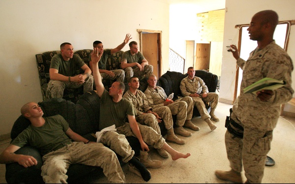 Marines turn over battle space, little by little