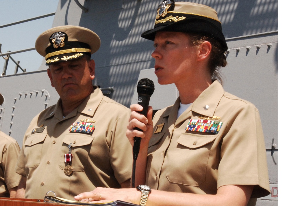 USS McFaul Change of Command