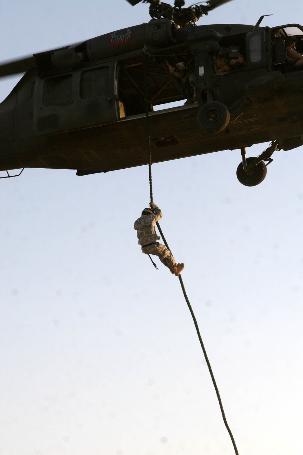 Pathfinders, 5th Battalion, 101st Combat Aviation Brigade conduct Fastrope