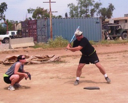 Morale Softball Game at FOB Warrior