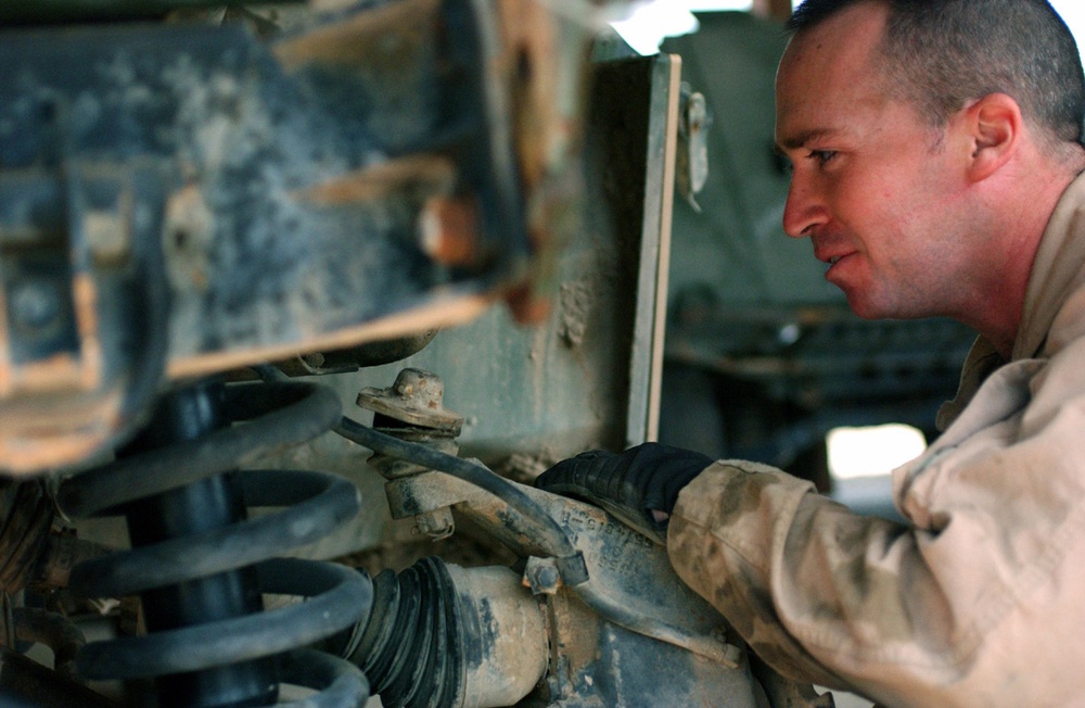 Broken Humvee