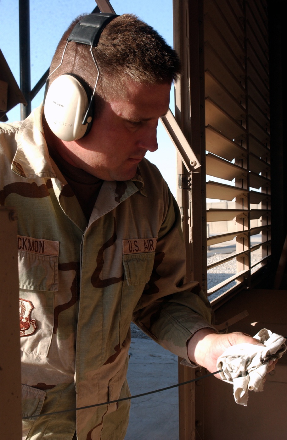 Civil Engineer Repairs Generators