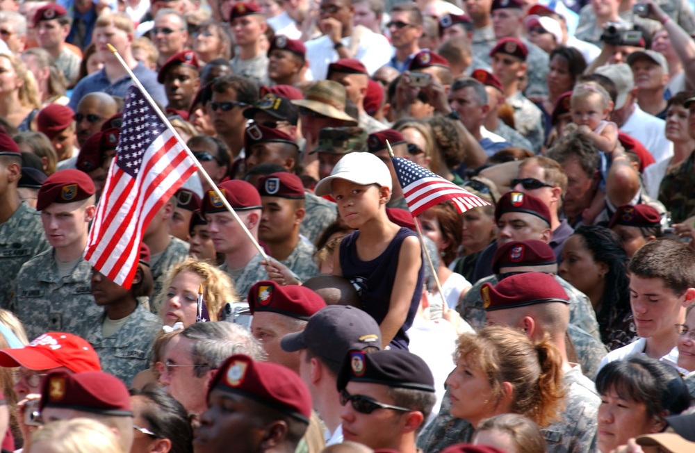 President Bush Visits Fort Bragg for Independence Day