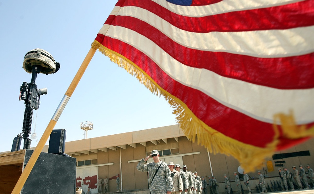 U.S. Army battalion honors second fallen soldier since arrival in Iraq