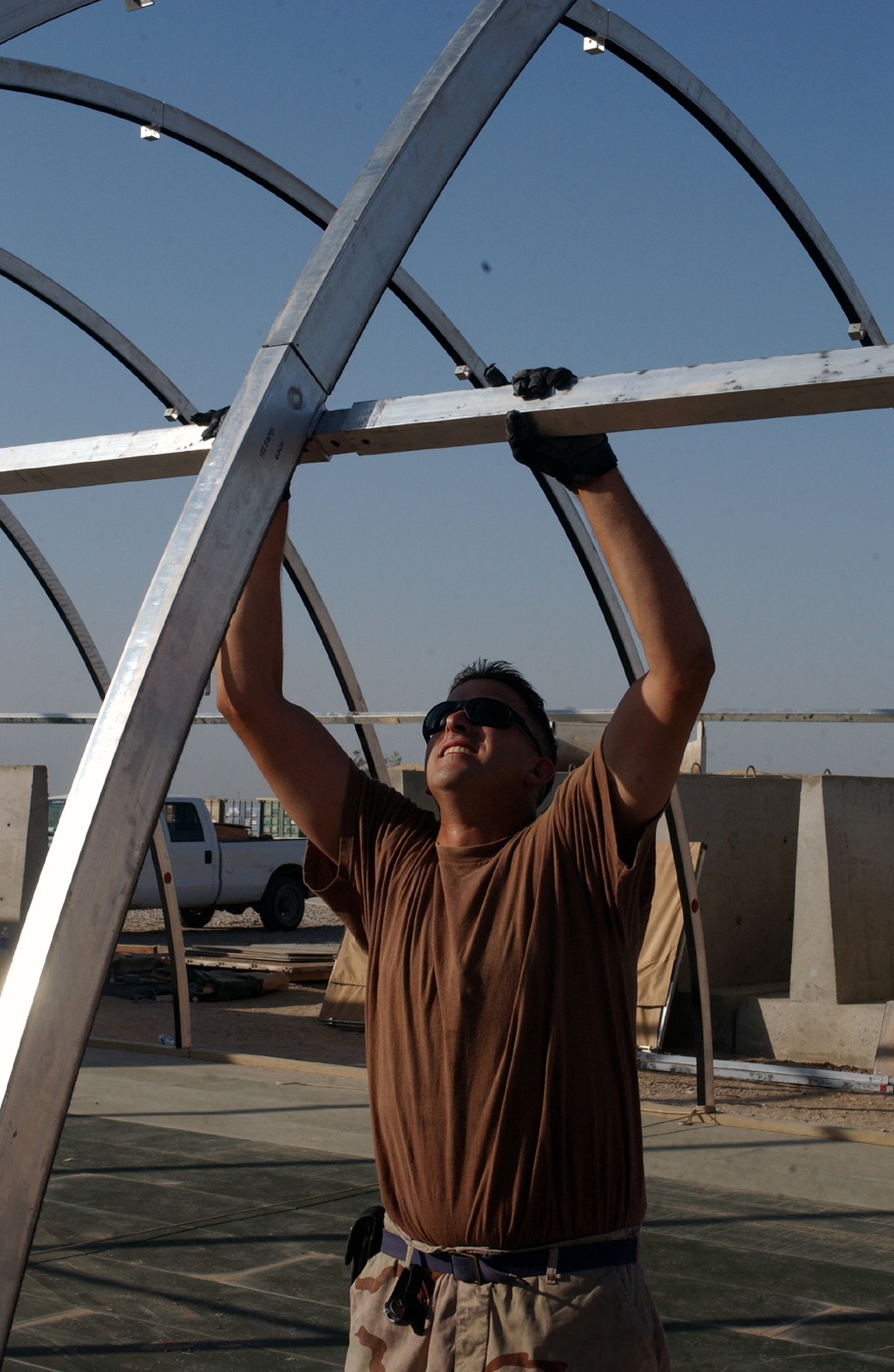 Strong skeleton: structures shop builds, repairs base infrastructure