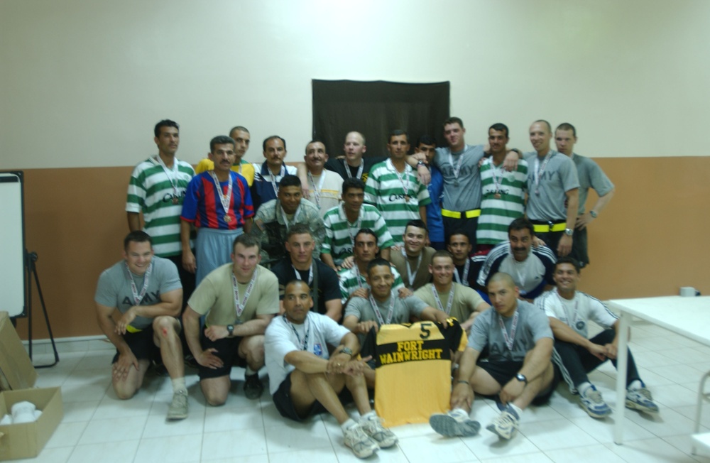 Iraqi Police win 4-3 in soccer against Soldiers