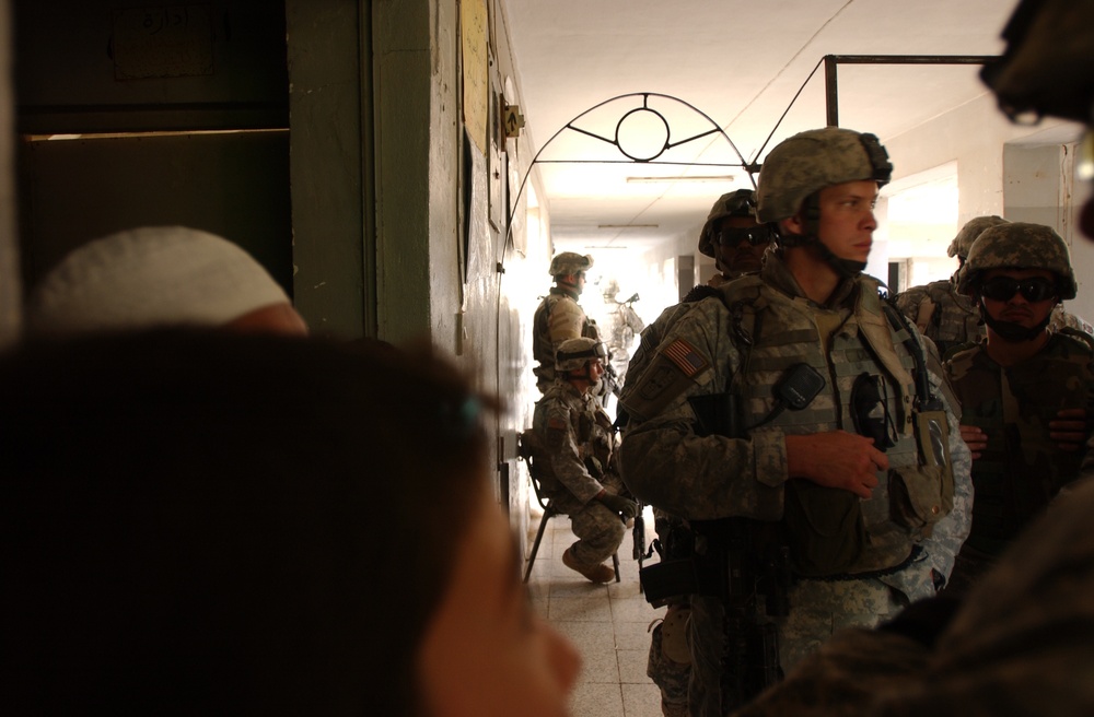 Stryker Brigade Combat Team visited several Iraqi schools