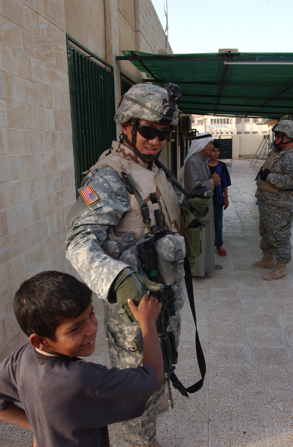 Stryker Brigade Combat Team visited several Iraqi schools