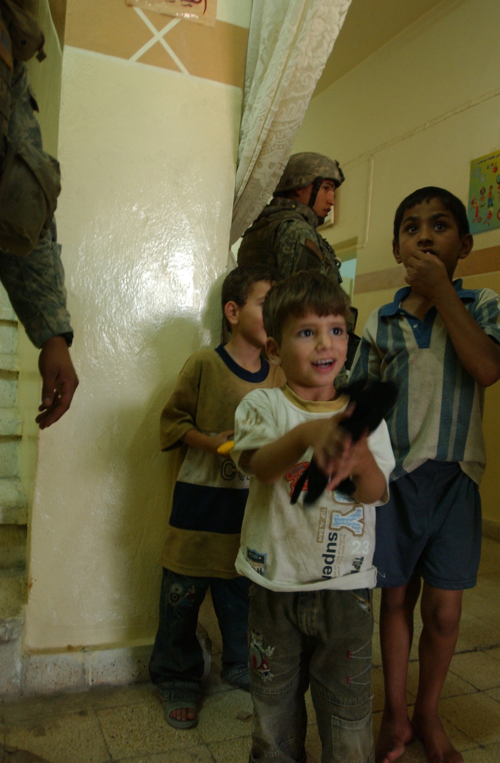 Stryker Brigade Combat Team visited several Iraqi schools