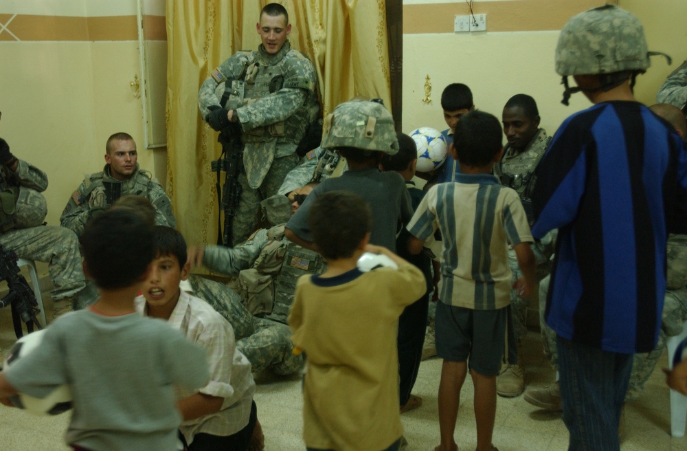 Stryker Brigade Combat Team visited several Iraqi schools