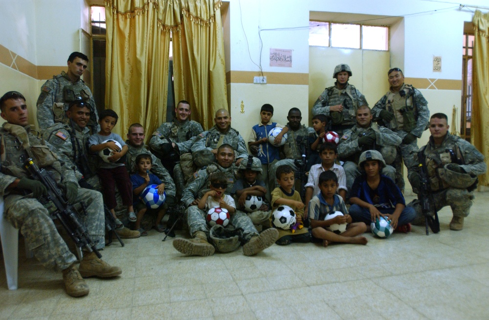 Stryker Brigade Combat Team visited several Iraqi schools