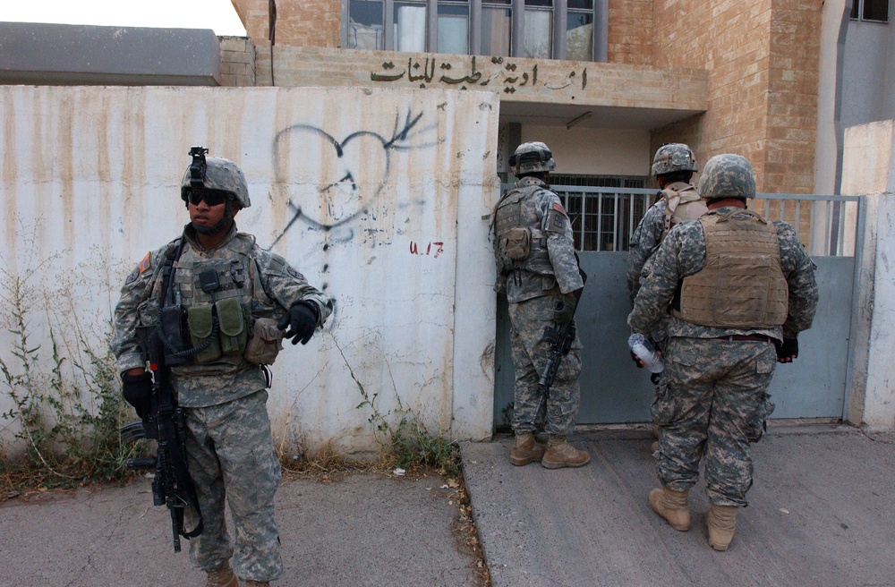 Stryker Brigade Combat Team visited several Iraqi schools