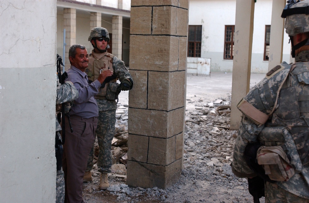 Stryker Brigade Combat Team visited several Iraqi schools