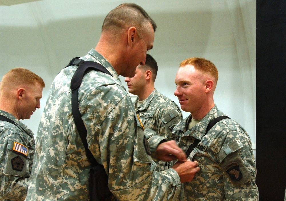 Engineer Battalion honors six Soldiers with the Purple Heart