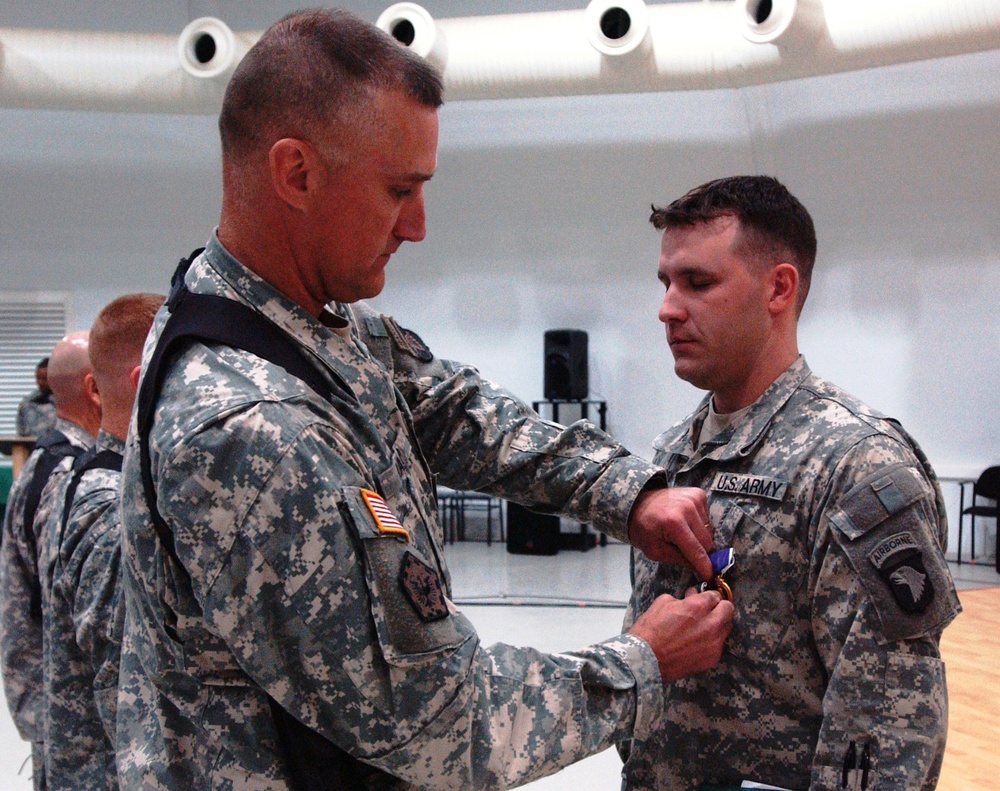 DVIDS - Images - Engineer Battalion honors six Soldiers with the Purple ...