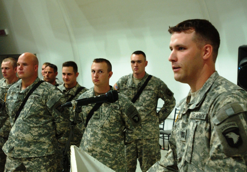 Engineer Battalion honors six Soldiers with the Purple Heart