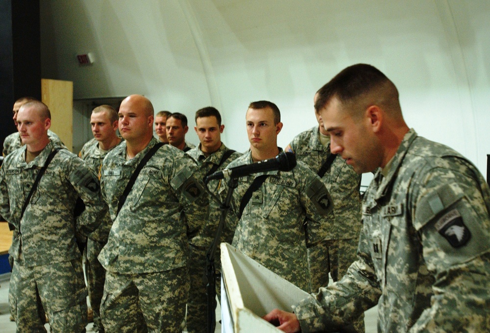 Engineer Battalion honors six Soldiers with the Purple Heart