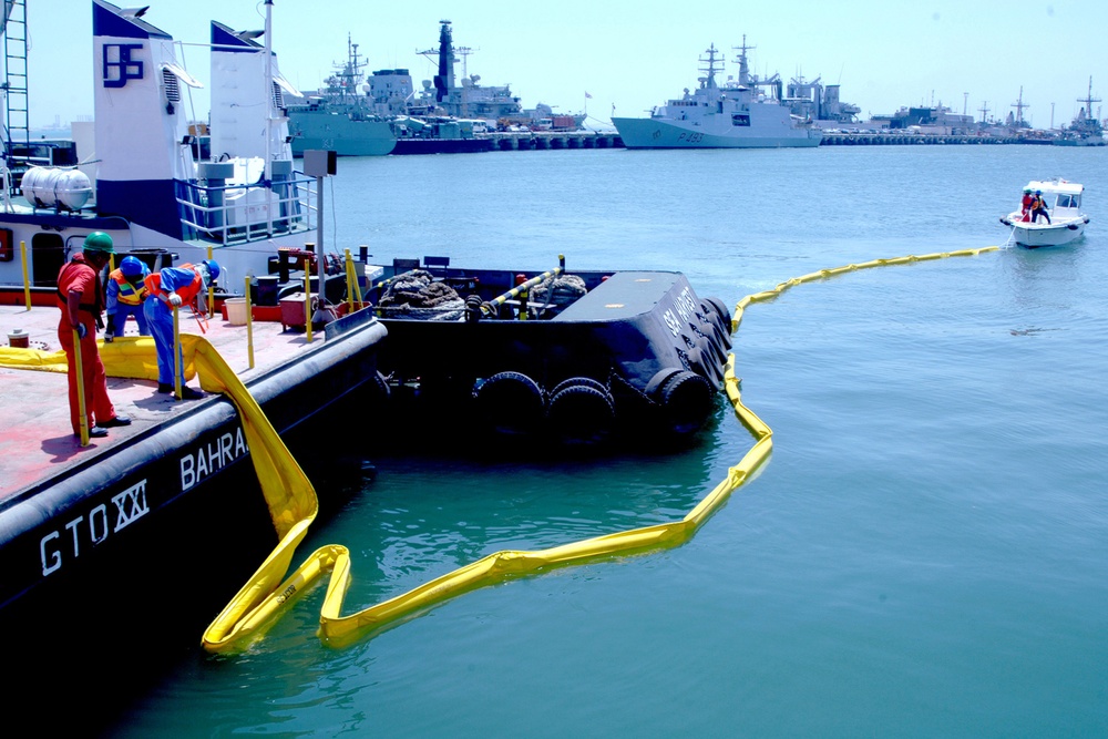 NSA Environmental Department Tests Oil Spill Recovery Concept