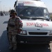 Traffic control point set up by Iraqi Army near Mosul