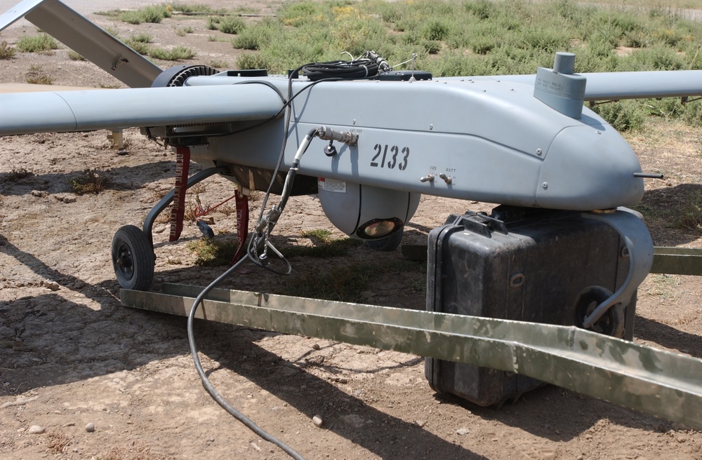 Unmanned vehicle takes flight over FOB Diamondback