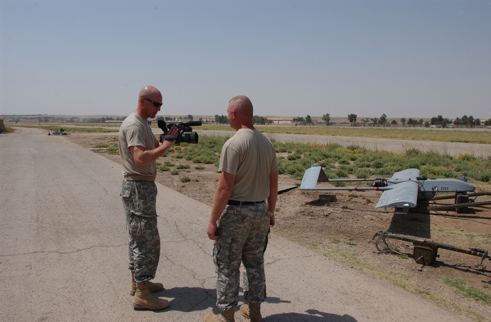 Unmanned vehicle takes flight over FOB Diamondback