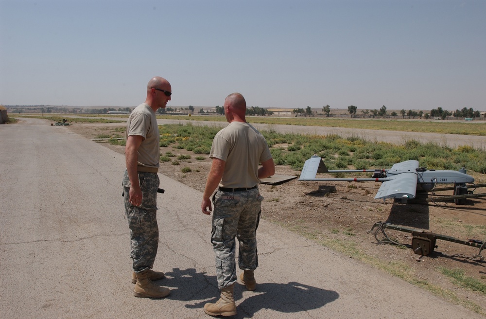 Unmanned vehicle takes flight over FOB Diamondback