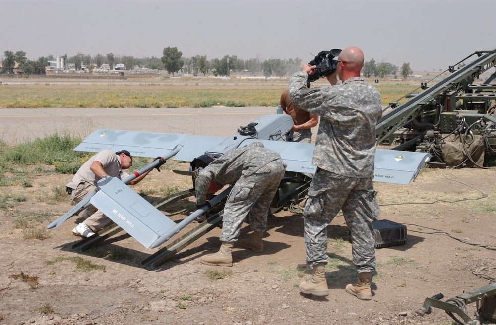 Unmanned vehicle takes flight over FOB Diamondback