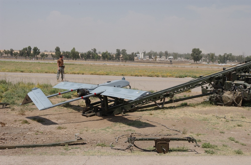 Unmanned vehicle takes flight over FOB Diamondback