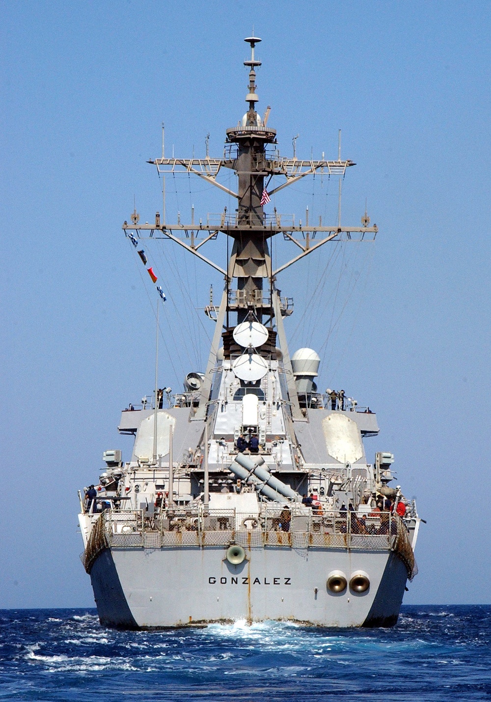 USS Gonzalez get underway