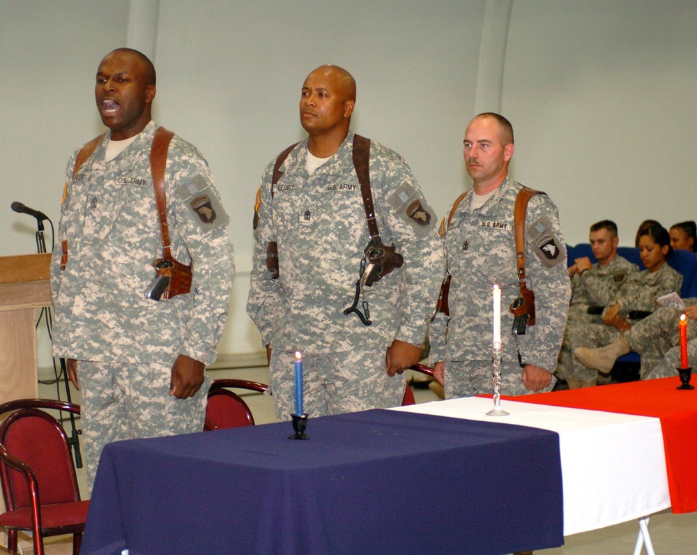 NCO Induction Ceremony at Q-West