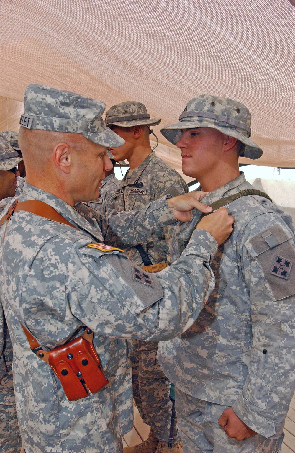 Fires Bde. Soldiers presented Combat Action Badges
