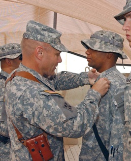 Fires Bde. Soldiers presented Combat Action Badges