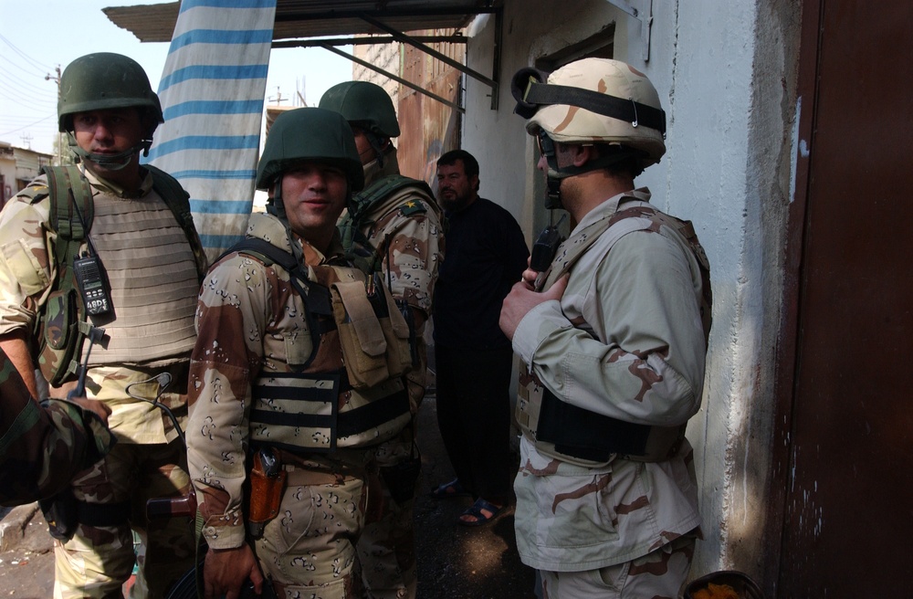 Soldiers patrol to ensure citizens are protected