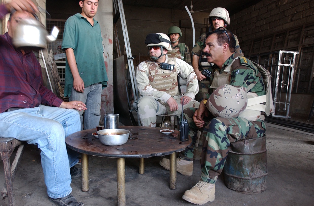 Soldiers patrol to ensure citizens are protected