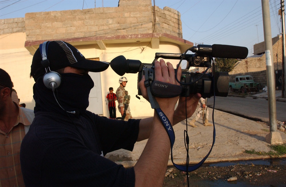 Soldiers patrol to ensure citizens are protected