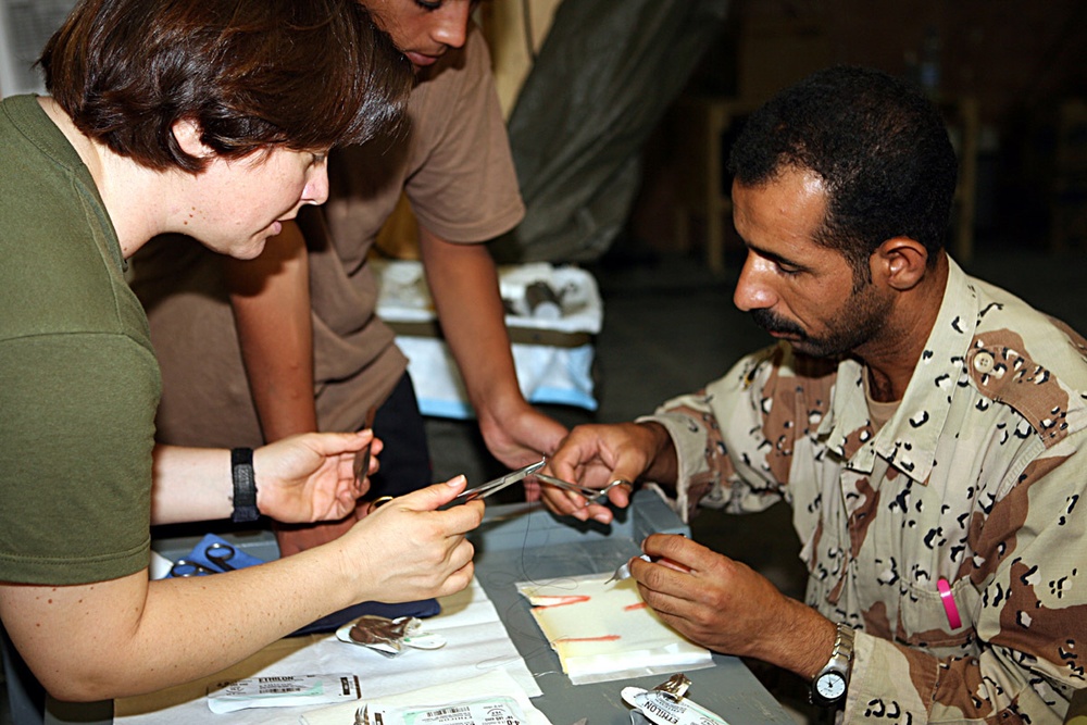 Iraqi nurses, corpsmen learn to fight disease, parasites