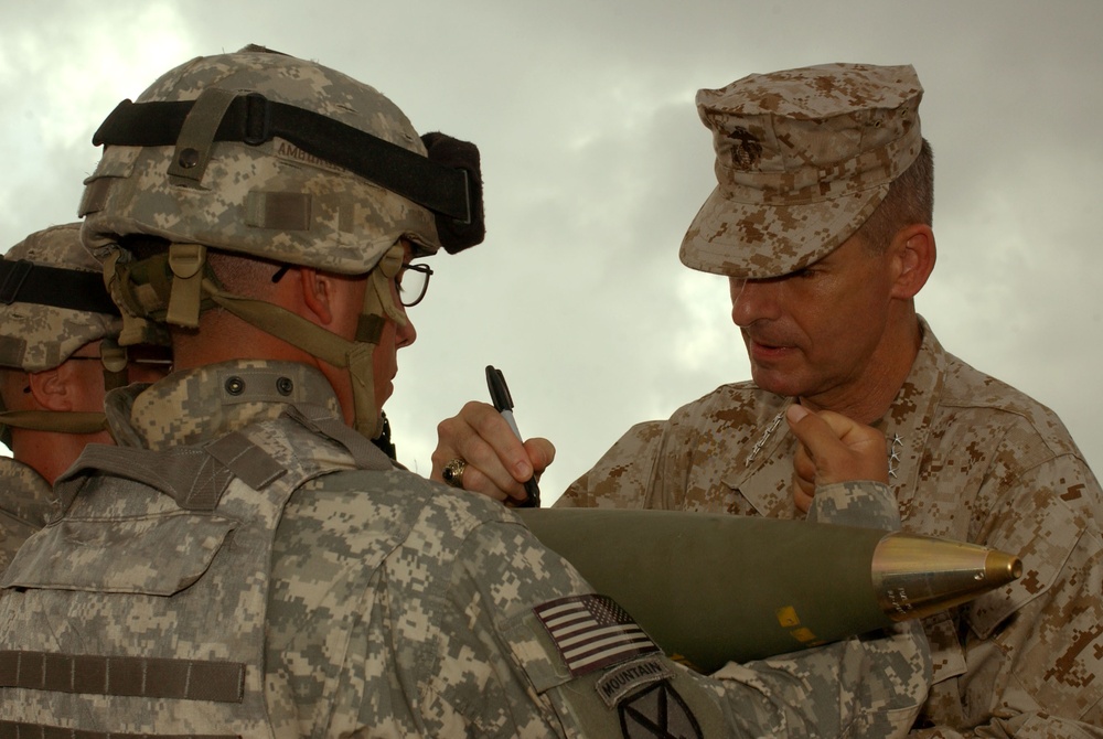 Chairman of the Joint Chiefs of Staff visits troops in Salerno, Afghanistan