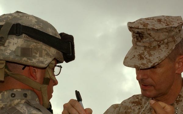 Chairman of the Joint Chiefs of Staff visits troops in Salerno, Afghanistan