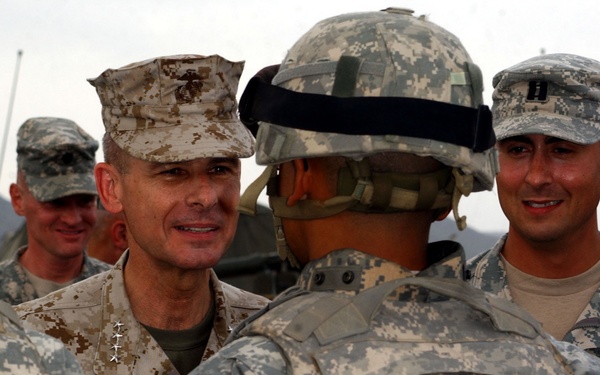 Chairman of the Joint Chiefs of Staff visits troops in Salerno, Afghanistan