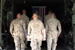 Marine Unit Cares for Fallen in Anbar