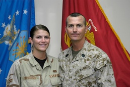 Rock hosts Airman, Marine reunion