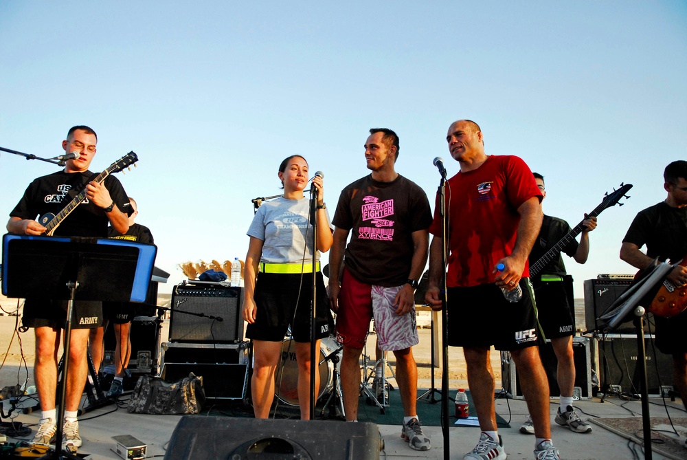 UFC visits troops overseas