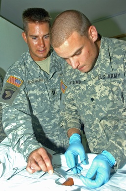 Medic platoon works hard, wears many hats