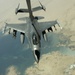 An F-16 Fighting Falcon refuels