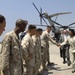 Secretary of State Condoleeza Rice shakes the hands of U.S. Marines