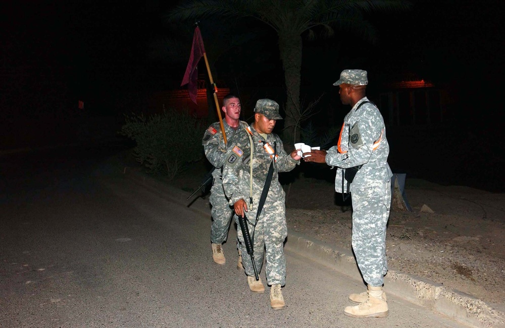 Soldiers Run in Danish Contingency March