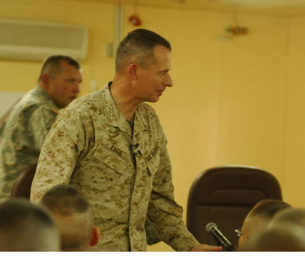 Gen. Pace visits Camp Liberty, assures troops they have support